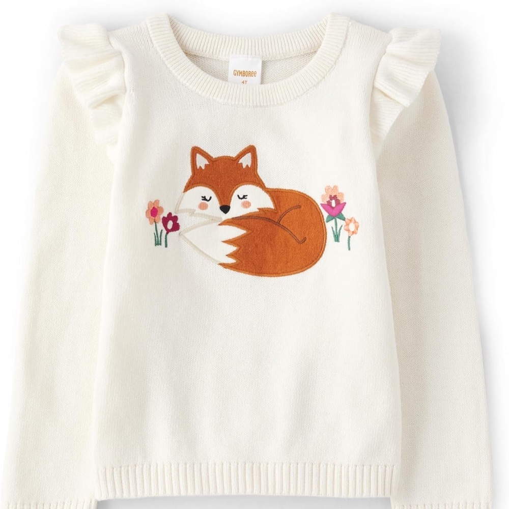 Gymboree Cream Fox Sweater for baby